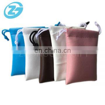 Custom Various Colors PU Leather Earphone USB Disk Storage Packaging Pouch Bag