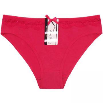 Yun Meng Ni Sexy Underwear Cute Bow Waist Lace Hipister Ladies Briefs Breathable Cotton Mature Panties For Women photo-5