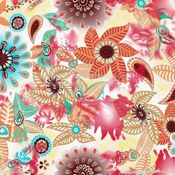 Fashion Design Customized Patterns Floral Silk Chiffon Polyester Digital Printed Fabric Digital Fabric Printing Small Run photo-2