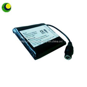 7.4v 2600mah hot selling battery back for  Battery Operated Heated Socks