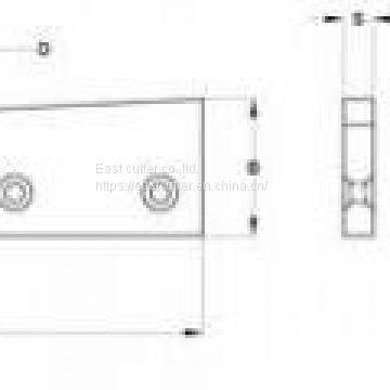 Chopper blade used in scrap industry