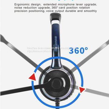 China Beien FC21 RJ Telephone Call Center Headset Noise-cancelling Headset Online Learning