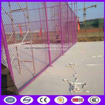 Pink Color Chain Link Fence Wire Mesh for Basketball Court Made in China photo-2