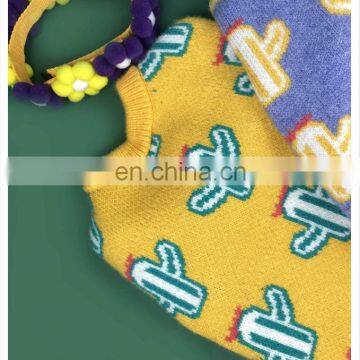 Dog Clothes Spring Autumn Cactus Knitting Shirt Knitwear Teddy Dog Schnauzer Pomeranian Corgi Pet Clothing photo-5