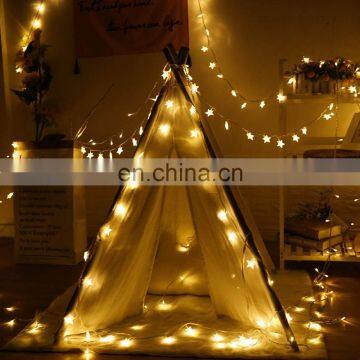 Kids Teepee Decorations Party Decor Starry String Lights Battery Power Led Lights Warm White Decorative Lights