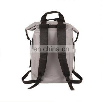 Custom Logo 500D PVC Tarpaulin Outdoor Travelling Camping Waterproof Backpack Bag