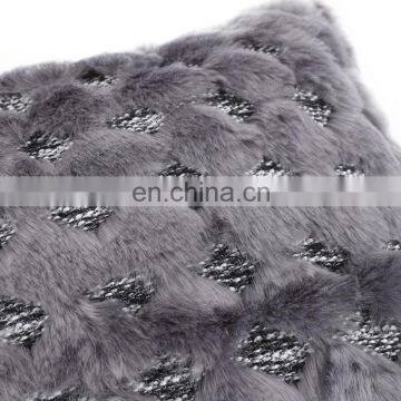New Style Technology Dark Grey Jacquard Knitted Woven Decorative Cushion Cover photo-4