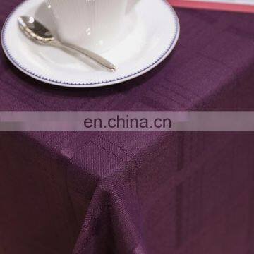 Superior Quality Promotional Purple Jacquard Tablecloth Decoration Recycled Rectangular Table Cloth Wedding for Dining Party photo-2