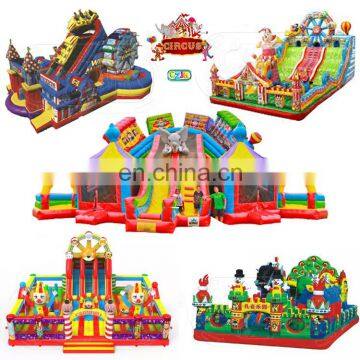 Funny Popular Commercial Grade High Quality Clown Cartoons Inflatable Kids Slide Park