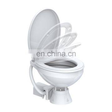 SEAFLO 12V/24V DC Easy to Operated Plastic Portable Automatic Ceramic Electric Toilet for villa