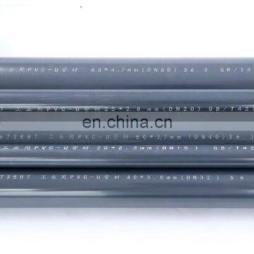 SCH80 DIN Grey Pvc Upvc Plastic Pipe for Chemical Industry photo-3