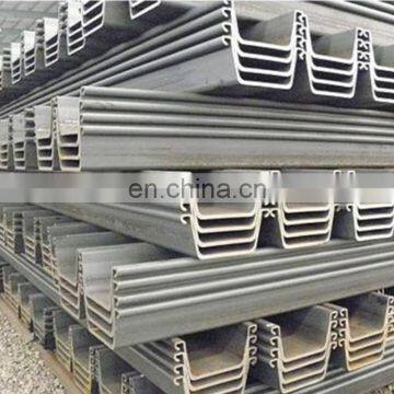 U Type Steel Sheet Pile by Hot Rolled Technique for Bridge Construction