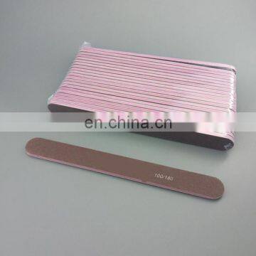 Professional Round Abrasive Wooden Custom Printed 80 100 150 180 240 Grit Finger Nail File Japan With Logo photo-3