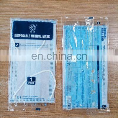 Face Mask Surgical Blue Masks 3ply Disposable Face Mask With Earloop Factory Wholesale photo-3