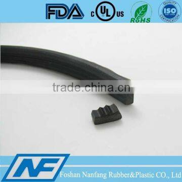 Smooth adhesive rubber seal strip 3M tap