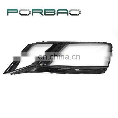 PORBAO Car Black Border Headlight Glass Lens Cover for OctaviA 17-19 Year photo-5