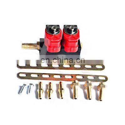 ACT kit gas gerao 5 para carro CNG ACT L02 Black Electronic Injecor rail CNG LPG  3 ohm 2cylinder injector rail car fuel system