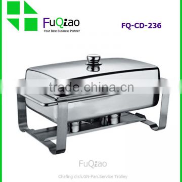 Best Selling Rectangle Stainless Steel Hinged Lid Buffet Chafing Dish in Low Price