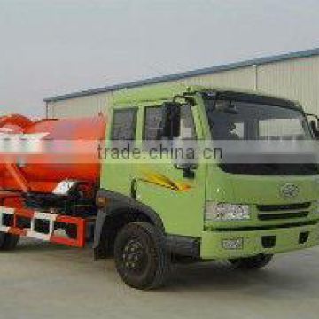 4m3 Jiefang vacuum sewage suction truck