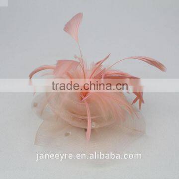 2015 Elegant Hair Accessories Feather Sinamay Fascinator Clip photo-3