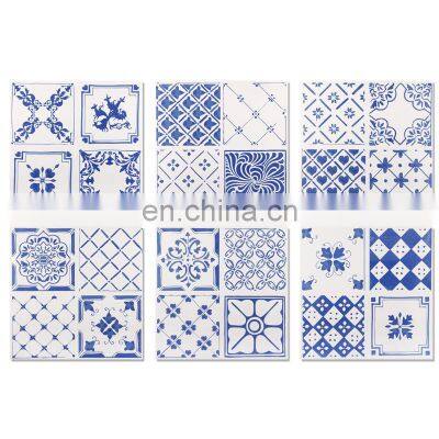 Blue and White Porcelain Art Tiles Chinese Blue Restaurant Kitchen Tiles