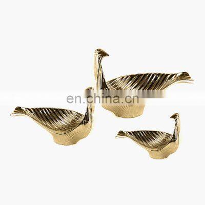 Wedding Compote Tray Peacock Creative Chocolate Decorative Bowl Home Ceramic Dry Fruit Plate photo-3