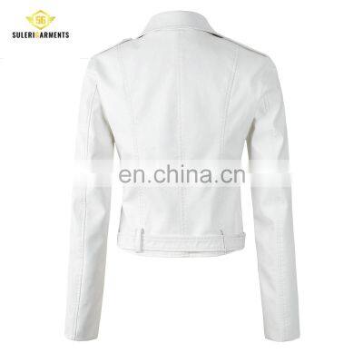Top Sale Women Leather Jacket Custom Made Leather Fashion Jacket Biker Jacket For Ladies photo-2