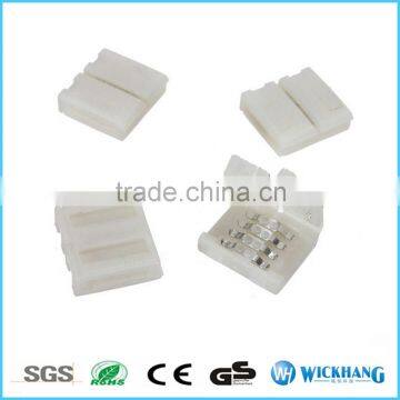 RGB 10 mm 4 Pin Solder Free LED Strip Solderless Connector for SMD 5050 RGB LED Strip Light photo-4