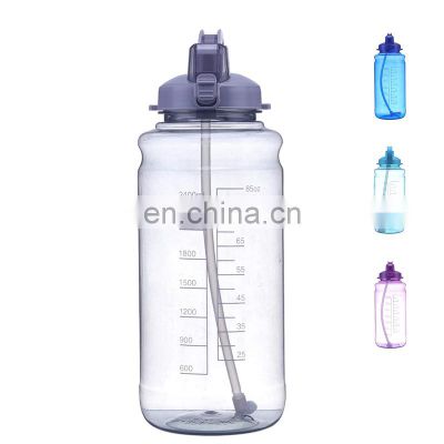 1000ml customized logo recycling outdoor sports shaker bottle anti slip portable BPA Free fitness gym water bottle for fitness