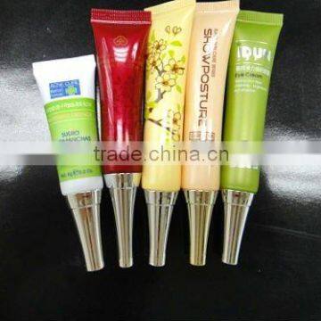 19mm 20ml Plastic soft cosmetic tube eye cream needle cap plastic horn hood tube