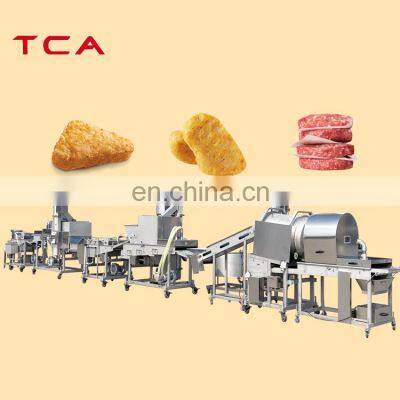 Automatic Burger patty Making forming Machine chicken nuggets production line