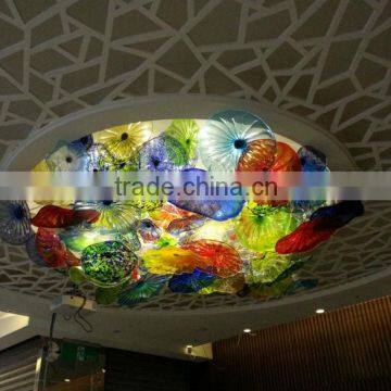 High standard energy saving glass flowers ceiling lighting