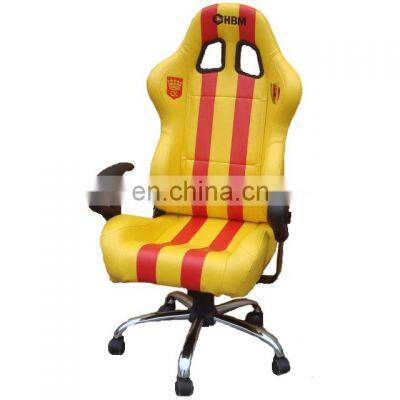 JBR 2005 Racing Style Leather Gaming Chair Ergonomic Swivel  With Armrest Computer Office Gaming Chair