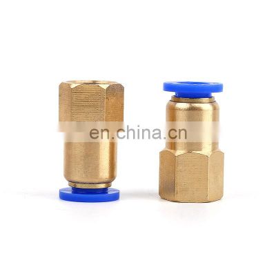 SNS SPCF Series Straight Female Thread Quick Connect Brass Pneumatic Fitting for air pu tube hose