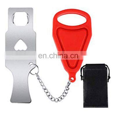 WG0013 Portable Door Lock Home Security Privacy Door Locker for Hotel Travel Lockdown Locks