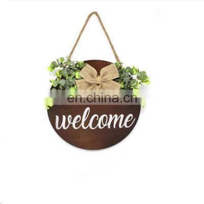 Home Decor Rustic Wooden Hanging Farmhouse Porch Welcome Sign Rustic for Front Door Decor