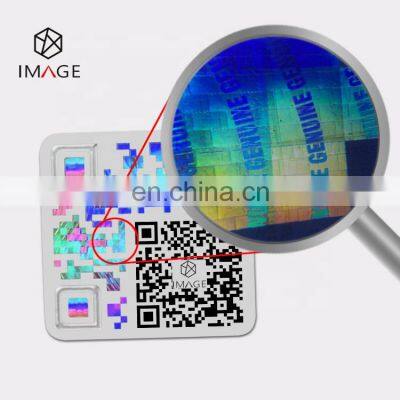 Customized 3d Hologram QR Code Anti Counterfeit Security Label for Product Authentication photo-4