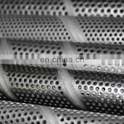 304 SS Punching Tube Laser Perforated Metal Round Hole Filter Tube photo-5
