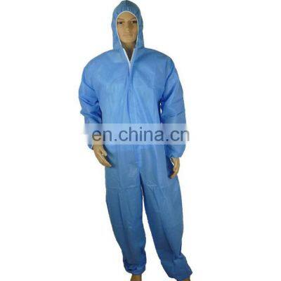 Cheap Disposable Coverall non woven Microporous PP+PE film coverall type5/6 coverall