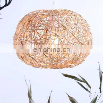 New Design Ball Shape Wicker Lamp Shade Decorative Rattan Ceiling Lights Lampshade decor high quality