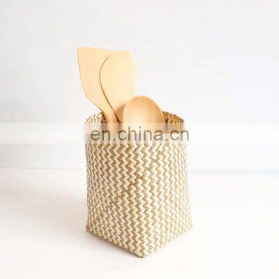 Hot Selling Pen Pencil Holder rustic Seagrass caddy organizer basket for silverware kitchen tools for home Vietnam Supplier