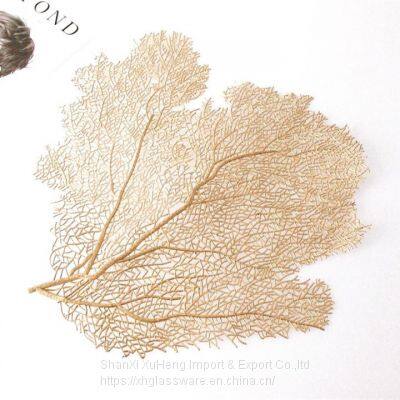 PVC Table Mat Hollow Coral Branch Heat Insulation Placemat Hawaiian Party Decoration