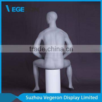 Abstract Fiberglass Sitting Male Mannequin photo-4