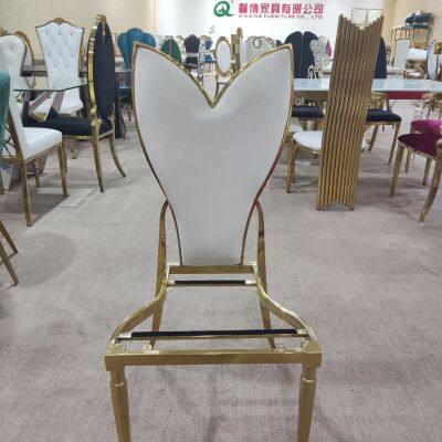 Latest Design Stainless Steel Gold Wedding Event Dining Chair photo-4