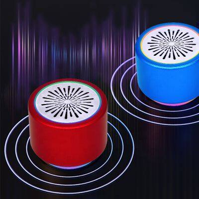 2024 Outdoor New Mini Speaker RGB Aluminum Alloy Portable Speakers Wireless Bluetooth V5.0 photo-2