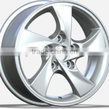 via silver 5 hole make cast wheels small size 15 inch wheels rims fit for Japan car style