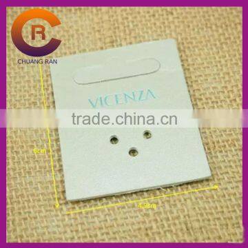 2014 matte lamination white card jewelry display ring card