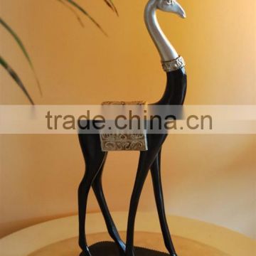 Resin indoor deer sculpture for home decoration