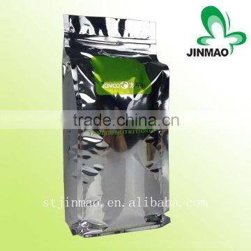 Eight side selaed double sided zipper bags with window/airplane shape hole