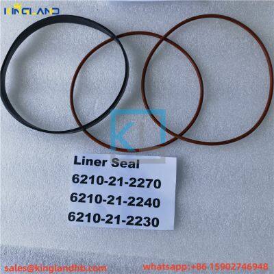 engine parts 6D140 Seal, Liner 6210-21-2270+6210-21-2240+6210-21-2230 fit for Komatsu